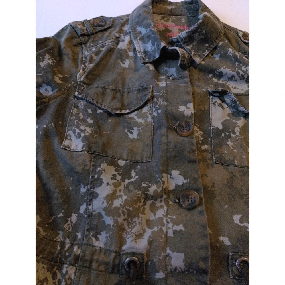 Aeropostale Women's Lightweight Camo Jacket Size M Gorpcore Camping Utility